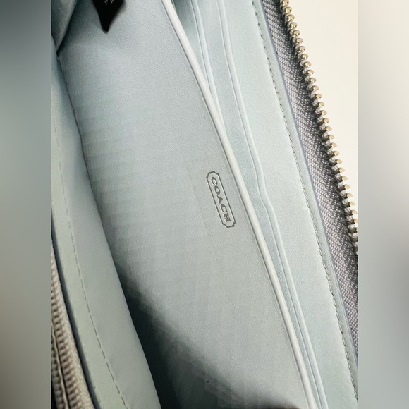 COACH EXOTIC SNAKESKIN ACCORDION LARGE WALLET - Picture 7 of 9